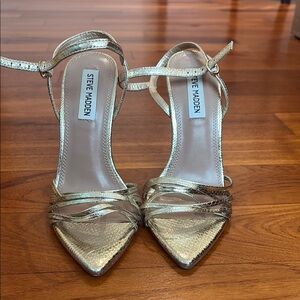 Steve Madden Gold Metallic Stiletto Heels